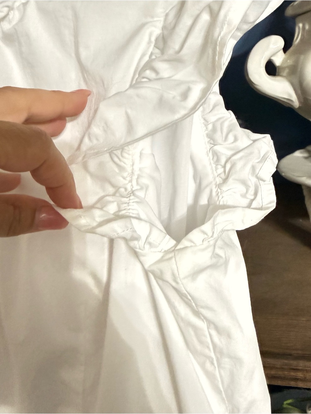 crown & ivy White Ruffle Sleeve Tiered Midi Dress - Picture 5 of 8